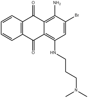 1-amino-2-bromo-4-[[3-(dimethylamino)propyl]amino]anthraquinone 구조식 이미지