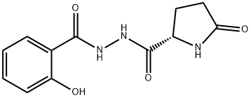 5-oxo-2'-salicyloyl-L-prolinohydrazide Structure