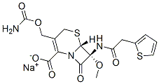 Sodium cefoxitin Structure