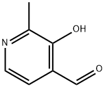 3-HYDROXY-2-METHYLPYRIDINE-4-CARBOXALDEHYDE 구조식 이미지