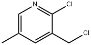 2-클로로-3-클로로메틸-5-메틸-피리딘 구조식 이미지