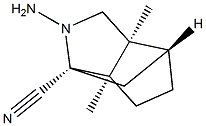 1,4-Methanocyclopenta[c]pyrrole-1(2H)-carbonitrile,2-aminohexahydro-3a,6a-dimethyl-,(1R,3aS,4R,6aR)-(9CI) 구조식 이미지