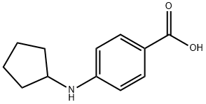 Benzoic acid, 4-(cyclopentylamino)- (9CI) Structure