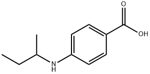 Benzoic acid, 4-[(1-methylpropyl)amino]- (9CI) Structure