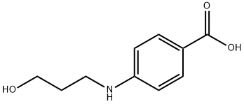 Benzoic acid, 4-[(3-hydroxypropyl)amino]- (9CI) Structure