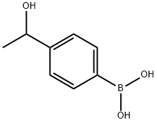 4-(1-Hydroxyethyl)phenylboronic acid Structure