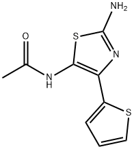 N-[2-amino-4-(2-thienyl)-1,3-thiazol-5-yl]acetamide 구조식 이미지