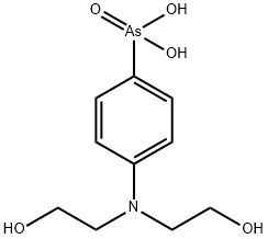 [4-[Bis(2-hydroxyethyl)amino]phenyl]arsonic acid Structure