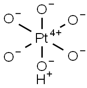 Dihydrogen hexahydroxyplatinate 구조식 이미지