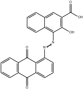 4-[(9,10-dihydro-9,10-dioxo-1-anthryl)azo]-3-hydroxy-2-naphthoic acid  Structure