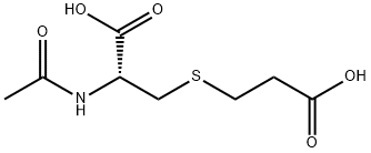 S-(2-carboxyethyl)-N-acetylcysteine Structure