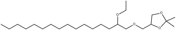 4-[[(2-에톡시헥사데실)옥시]메틸]-2,2-디메틸-1,3-디옥솔란 구조식 이미지