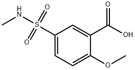 2-메톡시-5-[(메틸아미노)술포닐]벤조산 구조식 이미지