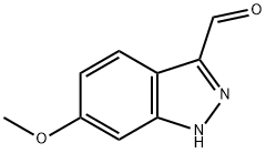 6-메톡시-1H-인다졸-3-카발데하이드 구조식 이미지
