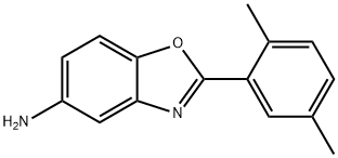 2-(2,5-디메틸페닐)-1,3-벤족사졸-5-아민 구조식 이미지