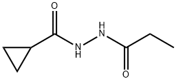 Cyclopropanecarboxylic acid, 2-(1-oxopropyl)hydrazide (9CI) Structure