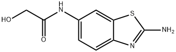 Acetamide, N-(2-amino-6-benzothiazolyl)-2-hydroxy- (9CI) Structure