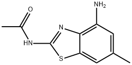 Acetamide, N-(4-amino-6-methyl-2-benzothiazolyl)- (9CI) Structure