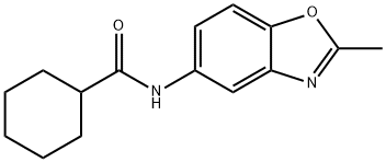 Cyclohexanecarboxamide, N-(2-methyl-5-benzoxazolyl)- (9CI) Structure