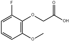 Acetic acid, (2-fluoro-6-methoxyphenoxy)- (9CI) Structure