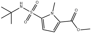 METHYL 5-[(TERT-BUTYLAMINO)SULFONYL]-1-METHYL-1H-PYRROLE-2-CARBOXYLATE Structure