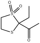 Ethanone, 1-[(2S)-2-ethyl-1,1-dioxido-1,3-dithiolan-2-yl]- (9CI) Structure