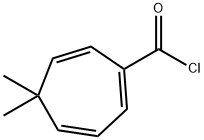 1,3,6-시클로헵타트리엔-1-카르보닐클로라이드,5,5-디메틸-(9CI) 구조식 이미지