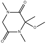 2,5-Piperazinedione,3-methoxy-1,3,4-trimethyl-(9CI) Structure