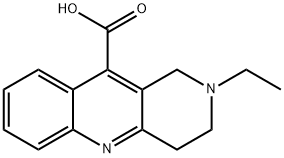 2-에틸-1,2,3,4-테트라히드로-벤조[B][1,6]나프티리딘-10-카르복실산 구조식 이미지