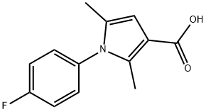 1-(4-FLUORO-PHENYL)-2,5-DIMETHYL-1H-PYRROLE-3-CARBOXYLIC ACID Structure