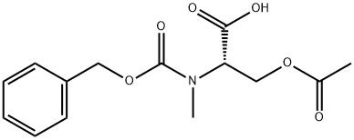 N-ALPHA-BENZYLOXYCARBONYL-N-ALPHA-METHYL-O-ACETYL-L-세린디사이클로헥실아민 구조식 이미지