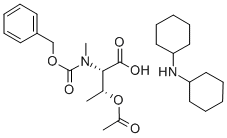 N-ALPHA-BENZYLOXYCARBONYL-N-ALPHA-METHYL-O-ACETYL-L-THREONINE디시클로헥실아민 구조식 이미지