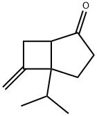 Bicyclo[3.2.0]heptan-2-one, 6-methylene-5-(1-methylethyl)- (9CI) Structure