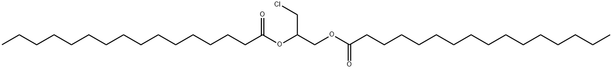 rac 1,2-Bis-palmitol-3-chloropropanediol Structure