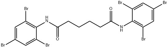 N,N'-bis(2,4,6-tribromophenyl)adipamide 구조식 이미지