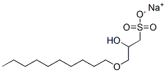 3-(Decyloxy)-2-hydroxy-1-propanesulfonic acid sodium salt Structure