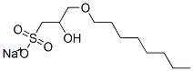 2-Hydroxy-3-(octyloxy)-1-propanesulfonic acid sodium salt Structure