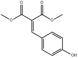 4-HYDROXY BENZYLIDENE MALONIC ACID DIMETHYL ESTER Structure