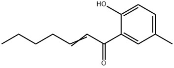 1-(2-Hydroxy-5-methylphenyl)-2-hepten-1-one Structure