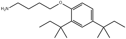 4-[2,4-Bis(1,1-dimethylpropyl)phenoxy]-1-butanamine 구조식 이미지