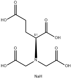 L-글루타민산 2초산 4나트륨 구조식 이미지