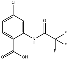 4-chloro-2-[(2,2,2-trifluoroacetyl)amino]benzenecarboxylic acid Structure