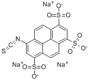 8-ISOTHIOCYANATOPYRENE-1,3,6-TRISULFONIC ACID TRISODIUM SALT 구조식 이미지