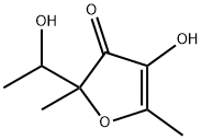 4-hydroxy-2-(1-hydroxyethyl)-2,5-dimethylfuran-3(2H)-one 구조식 이미지