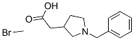 N-benzyl-3-pyrrolidylacetate methobromide Structure