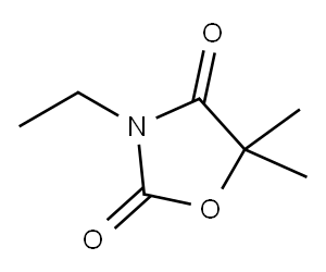 3-ethyl-5,5-dimethyloxazolidine-2,4-dione Structure