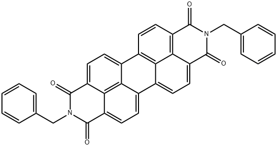 N,N'-DIBENZYL-PERYLENE-TETRACARBONIC ACID, DIAMIDE 구조식 이미지