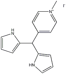 4-methyl(di-pyrrol-2-yl-methyl)pyridinium iodide 구조식 이미지