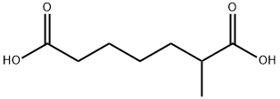 Heptanedioic acid, 2-Methyl- Structure