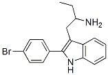 3-(2-Aminobutyl)-2-(p-bromophenyl)-1H-indole Structure